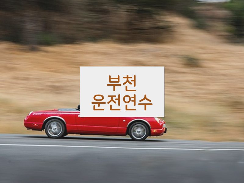 부천운전연수 후기