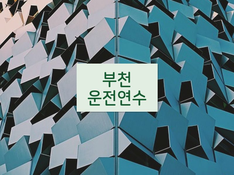 부천운전연수 후기