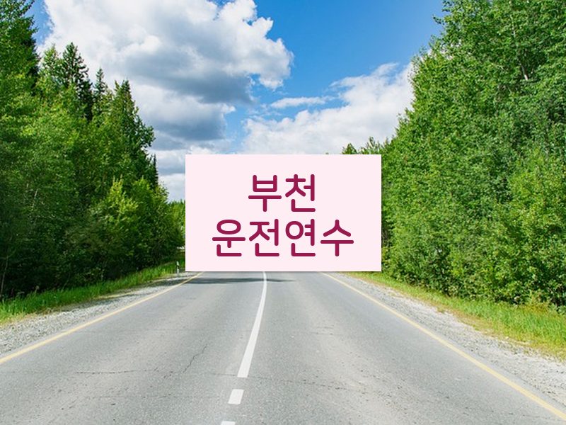 부천운전연수 후기