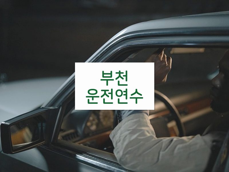 부천운전연수 후기