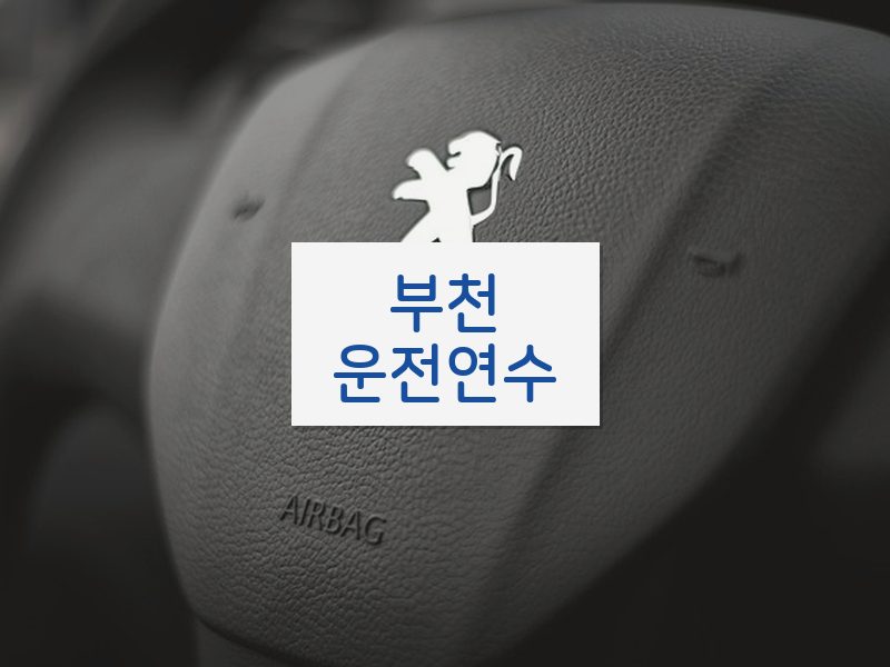 부천운전연수 후기