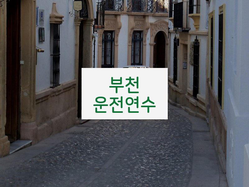 부천운전연수 후기