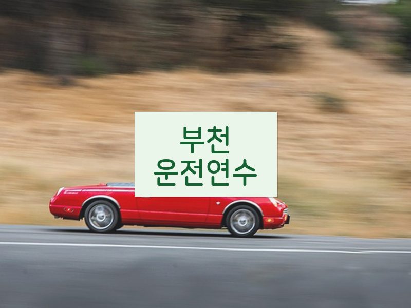 부천운전연수 후기