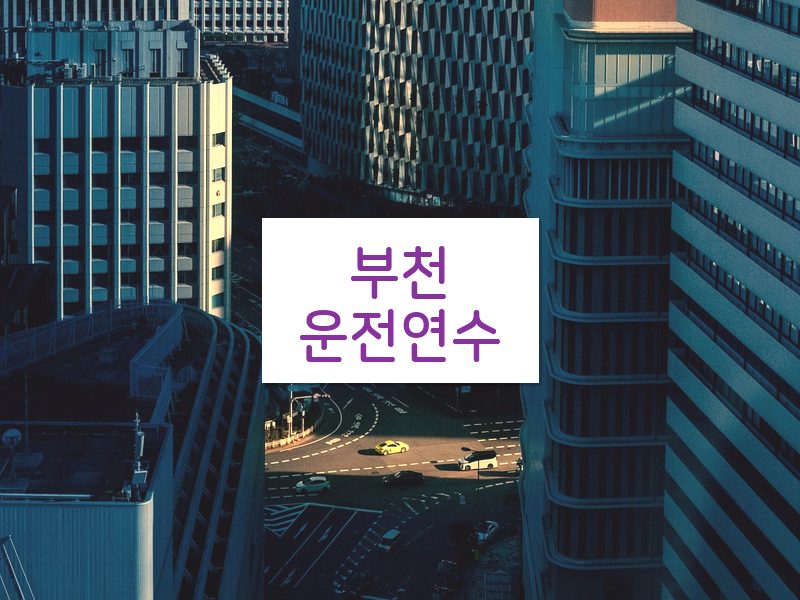부천운전연수 후기