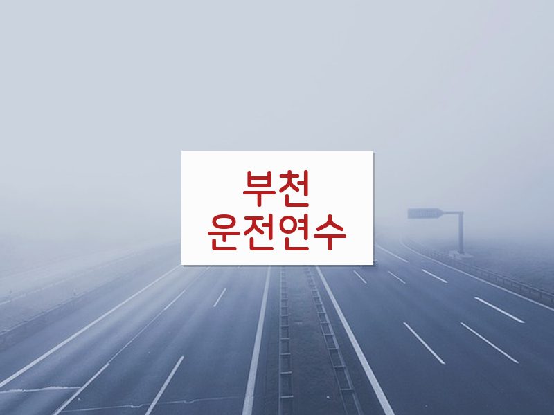 부천운전연수 후기