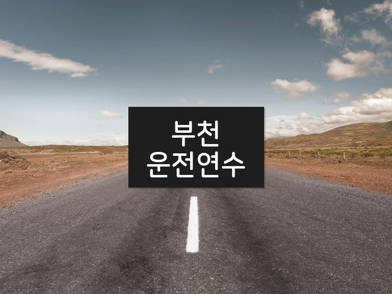 부천운전연수 후기