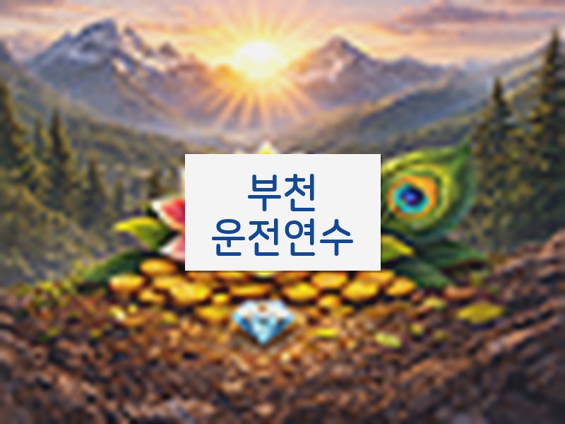 부천운전연수 후기