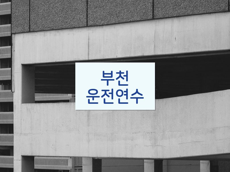 부천운전연수 후기