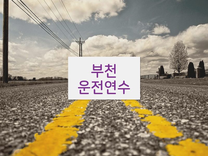 부천운전연수 후기