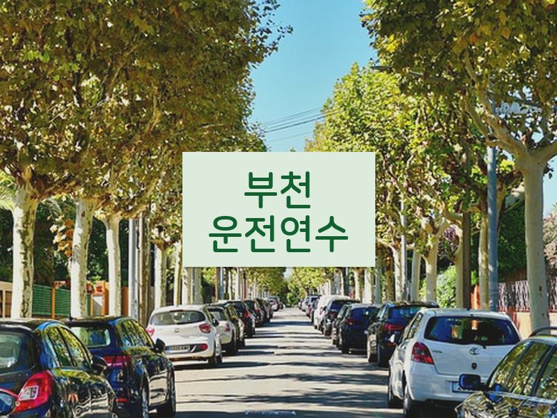 부천운전연수 후기