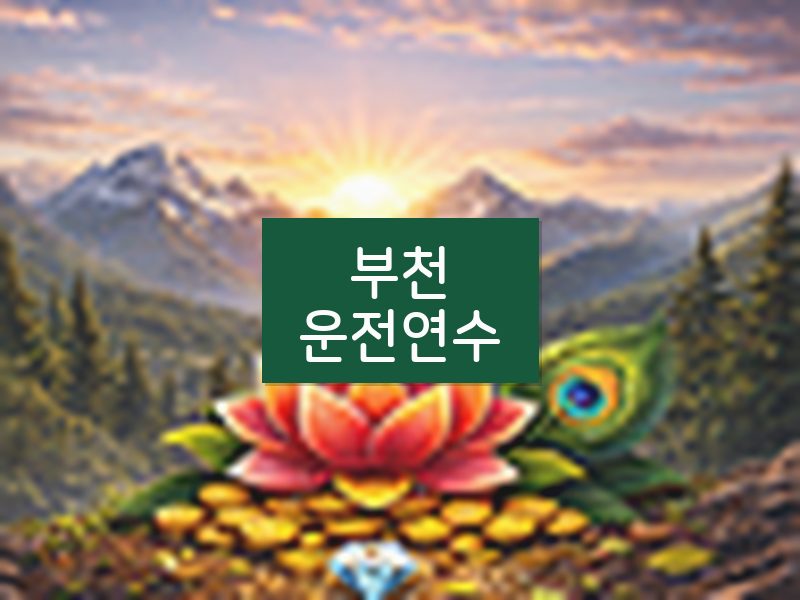 부천운전연수 후기