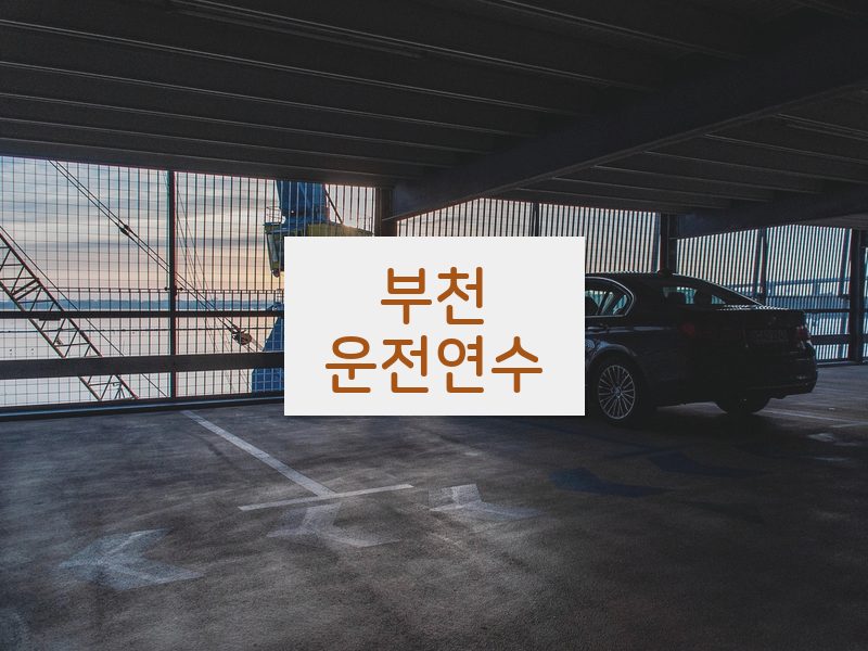 부천운전연수 후기