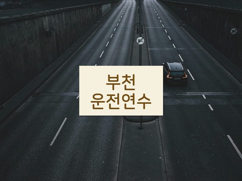 부천운전연수 후기
