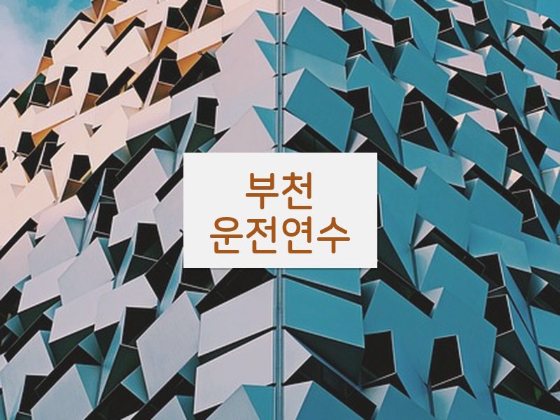 부천운전연수 후기