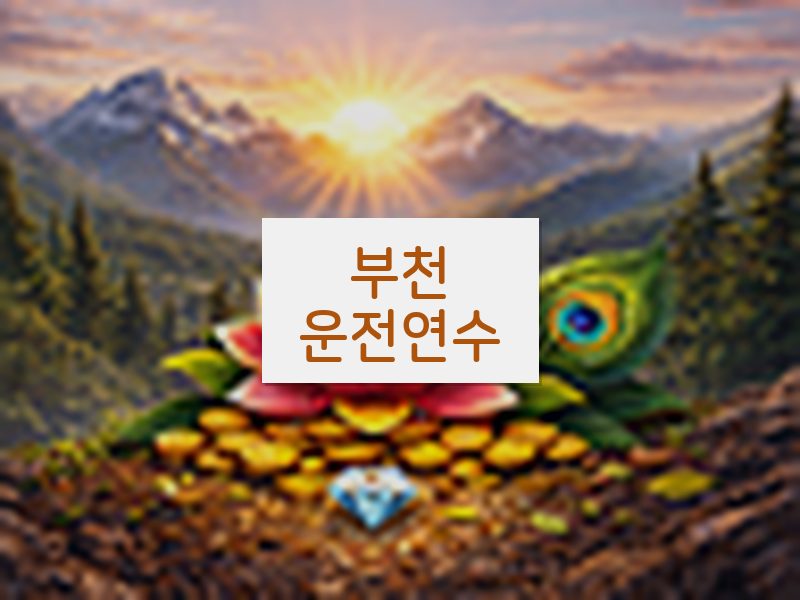부천운전연수 후기
