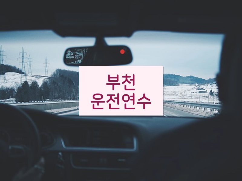 부천운전연수 후기