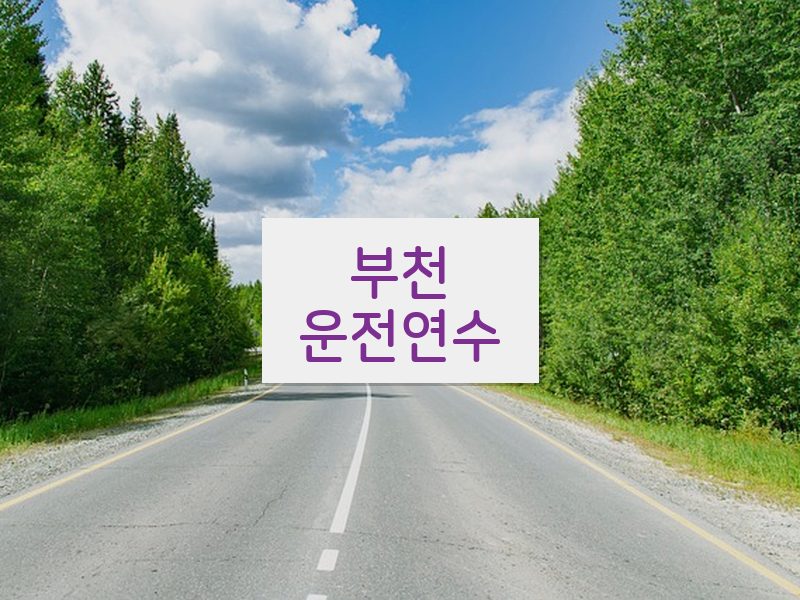 부천운전연수 후기