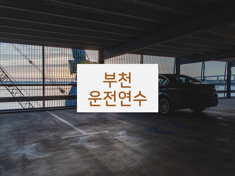부천운전연수 후기