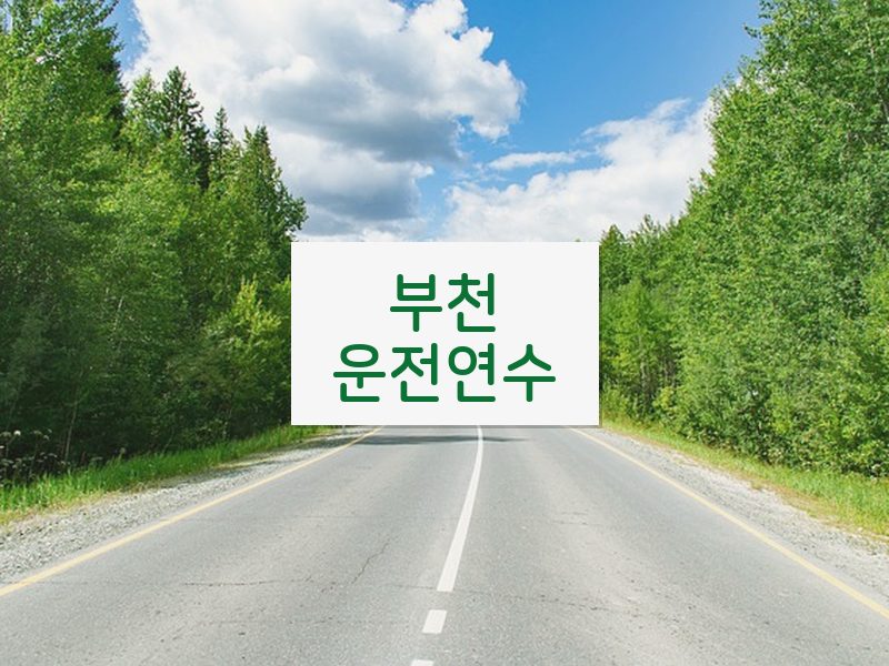 부천운전연수 후기