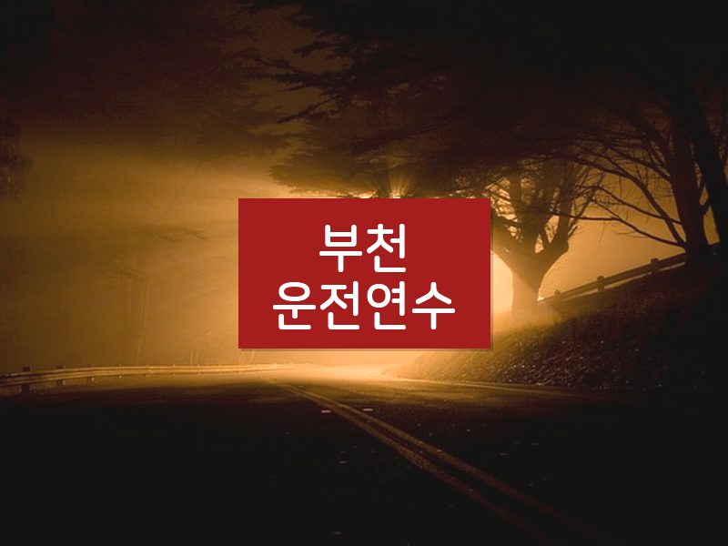 부천운전연수 후기