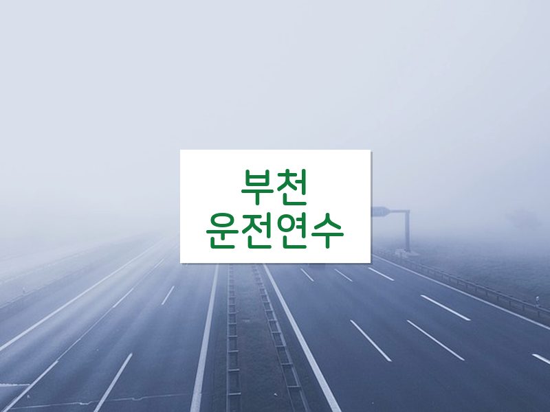 부천운전연수 후기