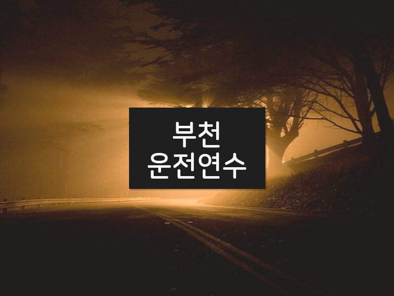 부천운전연수 후기