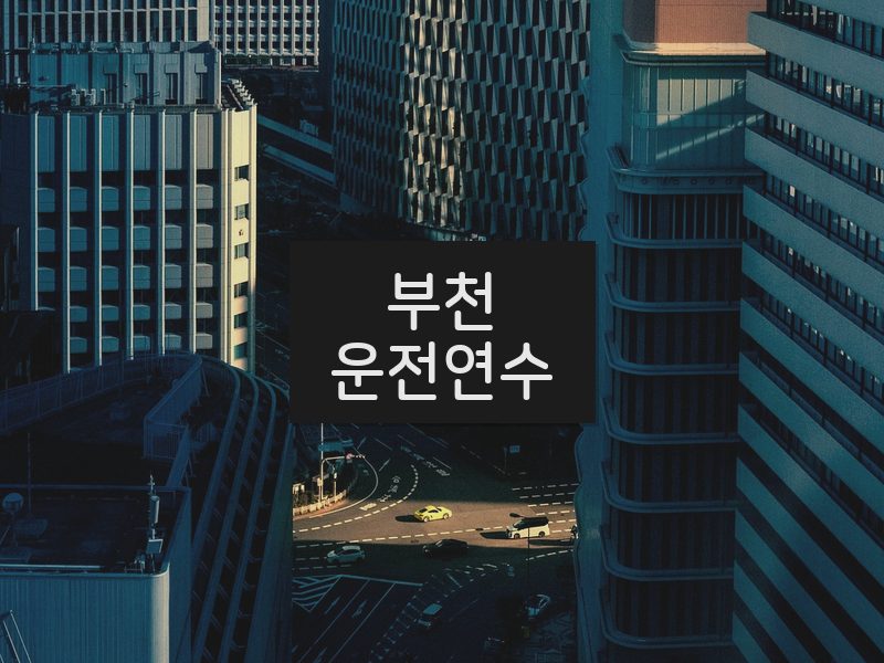 부천운전연수 후기
