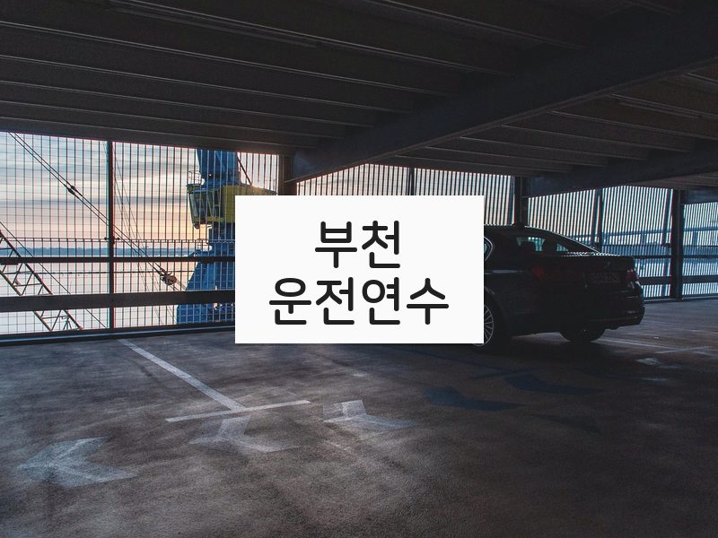 부천운전연수 후기
