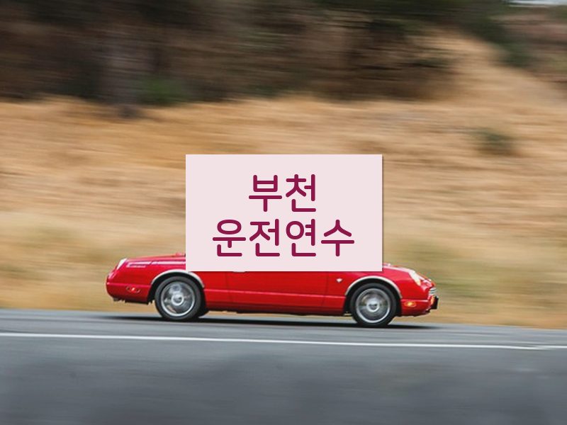 부천운전연수 후기