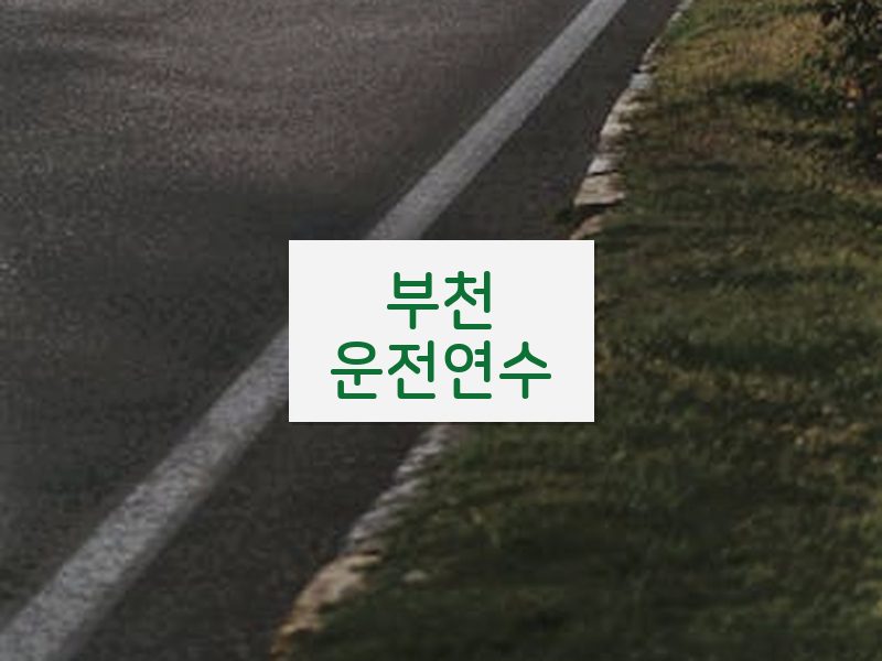 부천운전연수 후기