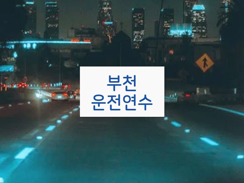 부천운전연수 후기