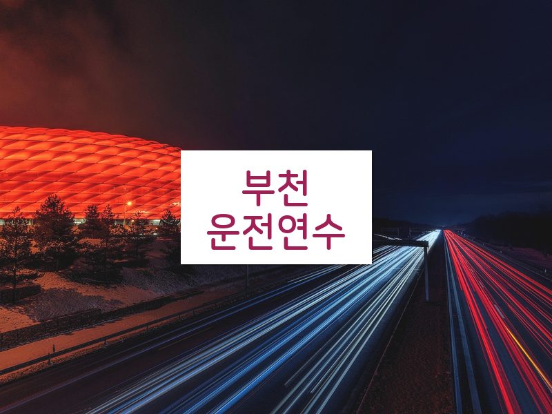 부천운전연수 후기