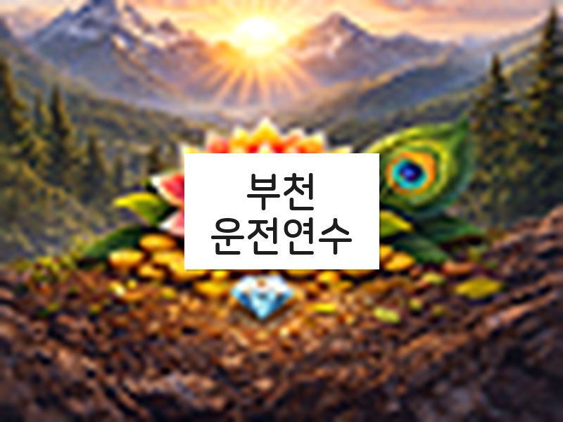 부천운전연수 후기