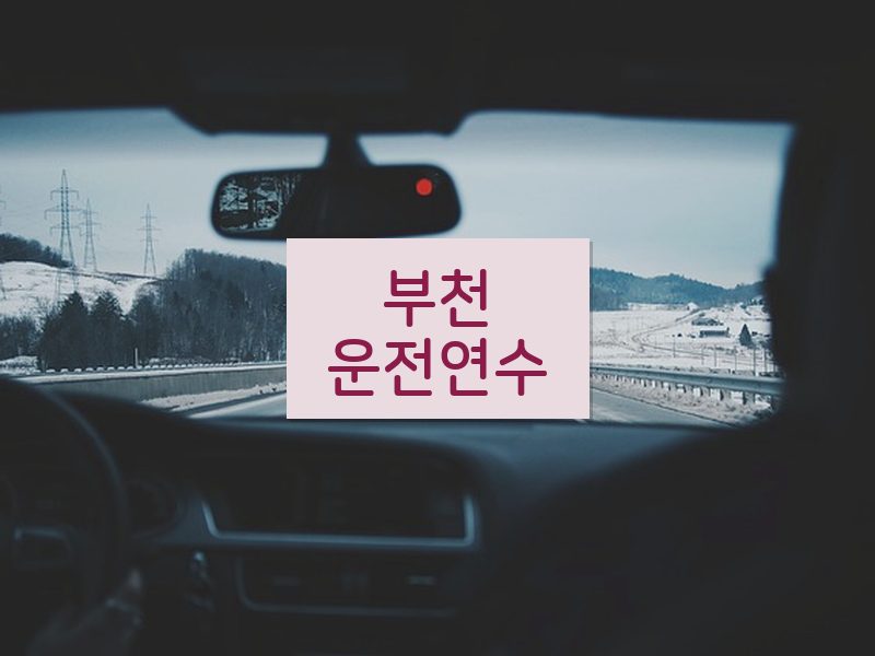 부천운전연수 후기