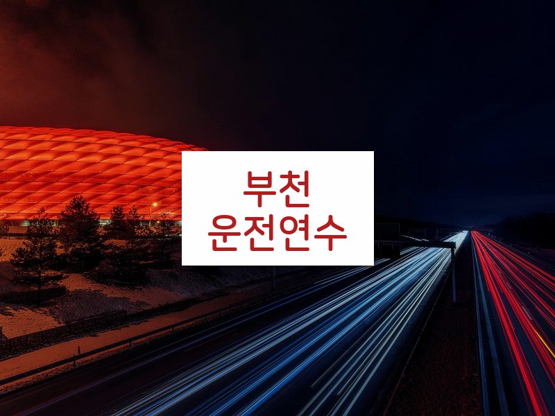 부천운전연수 후기