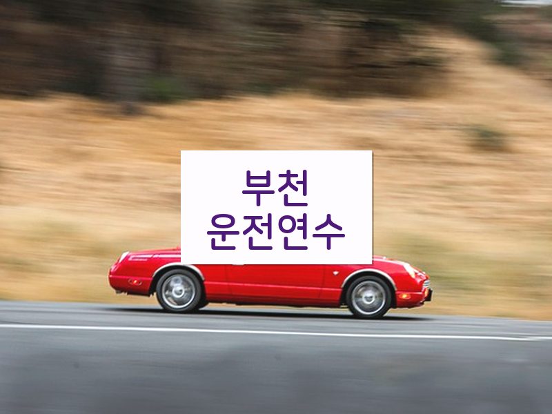 부천운전연수 후기