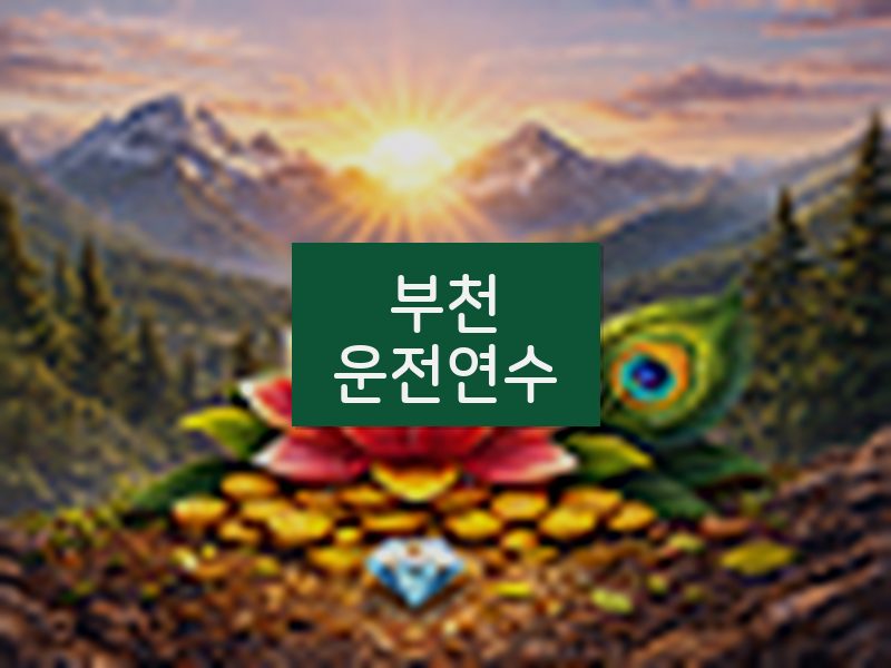 부천운전연수 후기